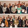 Das sind die 20 Gewinnervereine der Vereinsförderaktion von Sparkasse Hochrhein und SÜDKURIER Medienhaus. Oben die Vereine aus dem ...