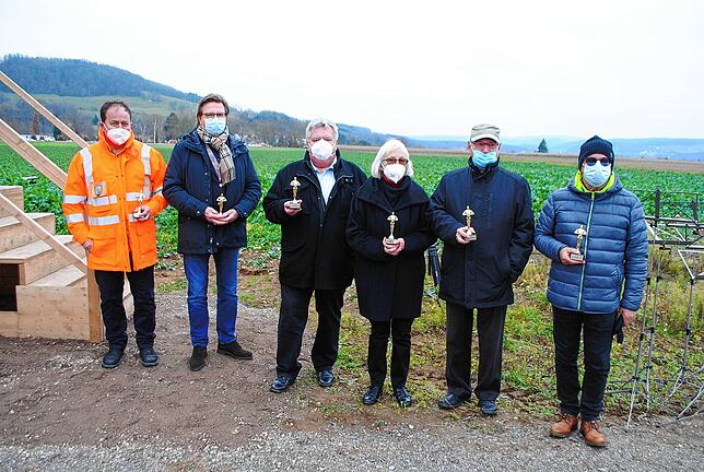 Stolz wie Oscar: Andreas Frey, Claus Schleith, Dieter Bollinger, Ilse Nirk (stellvertretend für ihre verstorbene Mutter Rosa Nirk), ...
