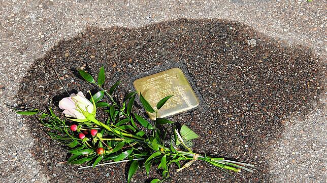 Der Stolperstein von Josepha Trost. Gesetzt wurde er Ende September in der Bollstetterstraße in Radolfzell.