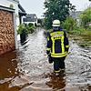 In Moos stehen zahlreiche Keller unter Wasser.