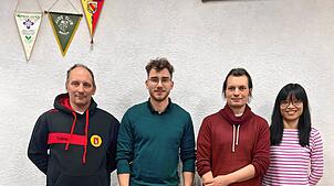 Der Vorstand des Judoclubs neu formiert (von links): Tobias Weber (Sportwart), Michael Rittmann, Thorsten Bittl und Na Heinemann ...