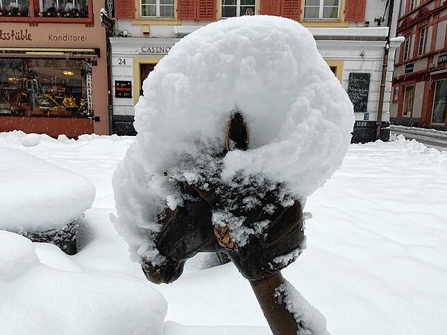 Bild 13: Es hört nicht auf zu schneien: Waldshut versinkt im Schnee