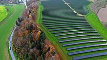 Ein Solarpark in Heiligenberg-Rickertsreute mit einer Freiflächen-Photovoltaik-Anlage. Weitere sollen folgen, um die ...
