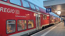 Ist in der App schneller als in der Wirklichkeit: die Schwarzwaldbahn (Symbolbild, 18. März). Der Fall soll ab Mittwoch, 24. August, ...
