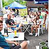 Unter Einhaltung der Corona-Regeln konnte im Allmendshofener Titec-Sportpark das EM-Spiel der deutschen Nationalmannschaft gegen ...