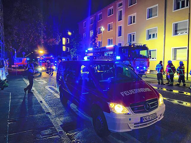 Mehrere Kellerbrände beschäftigten am Abend des 1. Mai die Singener Feuerwehr.