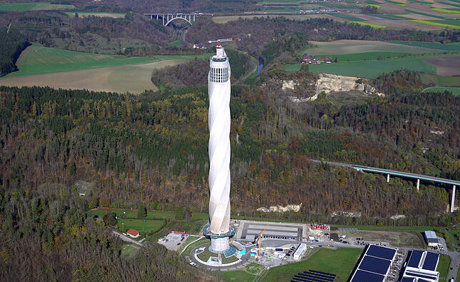 Der Thyssen-Krupp-Testturm.