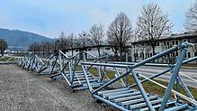 Fast alle Teile für die neue Steganlage in der Marienschlucht sind fertig. Sie lagern auf dem Gelände der Rettich Stahlbau GmbH in ...