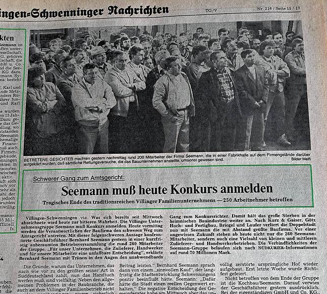 Südkurier vom 19. September 1986.