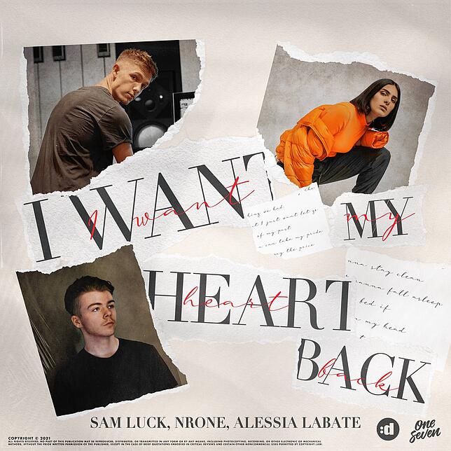 Der Produzent Lukas Wehrle (oben links), sein Freund Sam Luck (unten links) und die italienische Sängerin Alessia Labate (oben rechts) ...