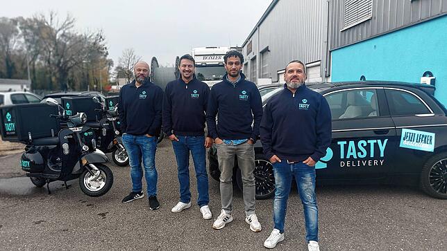 Gründer und Macher des Konstanzer Startups Tasty: Giuseppe Leo (von links), Daniel Malek, Adel Grimm und Gennaro Arresta.