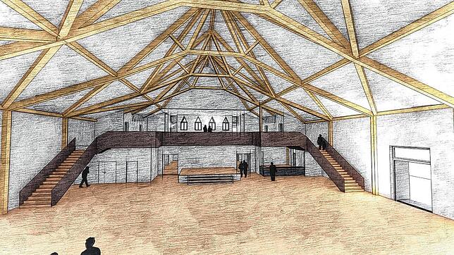 So soll die neue Scheffelhalle von innen aussehen. Vieles erinnert an die ehemalige Scheffelhalle.