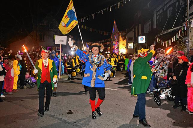 Bild 6: Die schönsten Bilder vom Nachtumzug in Möggingen 2025: 30 Gruppen im närrischen Treiben