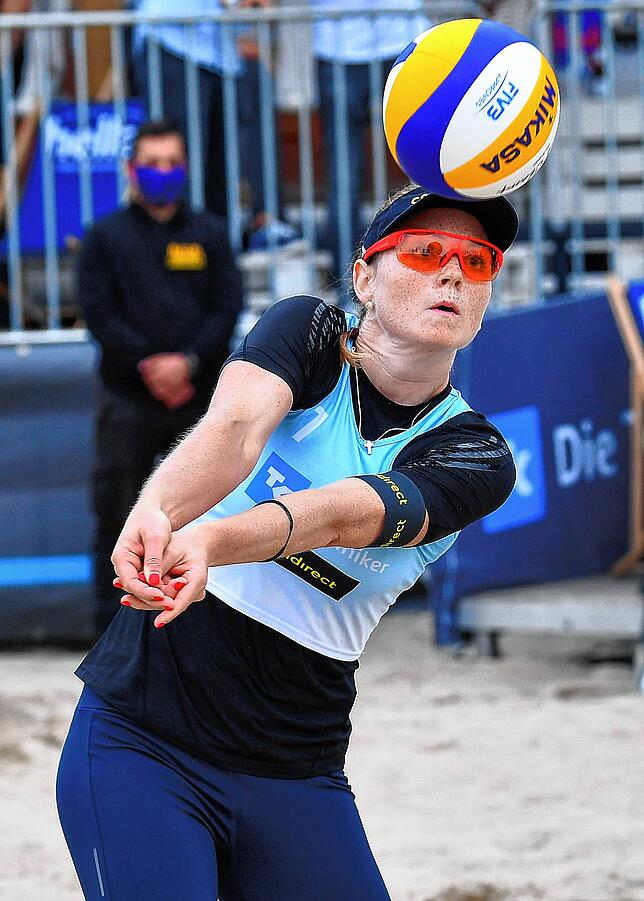 Julia Sude bei den 29. Deutschen Meisterschaften am Timmendorfer Strand.