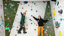 Stefanie Brust und Sven Nowak von der Boulderhalle in Tiengen.
