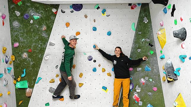 Stefanie Brust und Sven Nowak von der Boulderhalle in Tiengen.