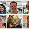 Sie sagen, was ihnen am Fest der Pferde besonders gefällt (von oben links im Uhrzeigersinn): Fabian Luther mit Alice Häni, Sebastian ...