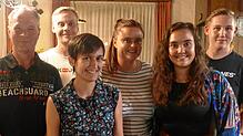 Viele junge Gesichter in der neugewählten Vorstandschaft des Musikvereins Frohnstetten. Einige davon sind (von links): Vorsitzender ...