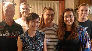 Viele junge Gesichter in der neugewählten Vorstandschaft des Musikvereins Frohnstetten. Einige davon sind (von links): Vorsitzender ...