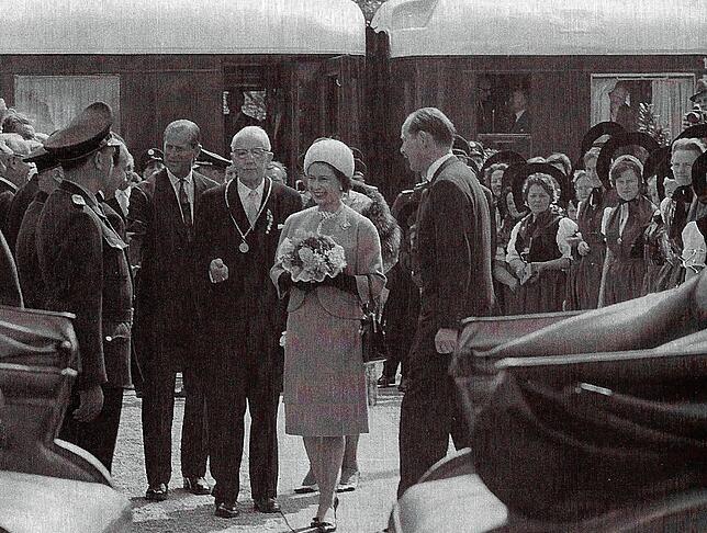 Besuch der Queen 1965 in Salem.