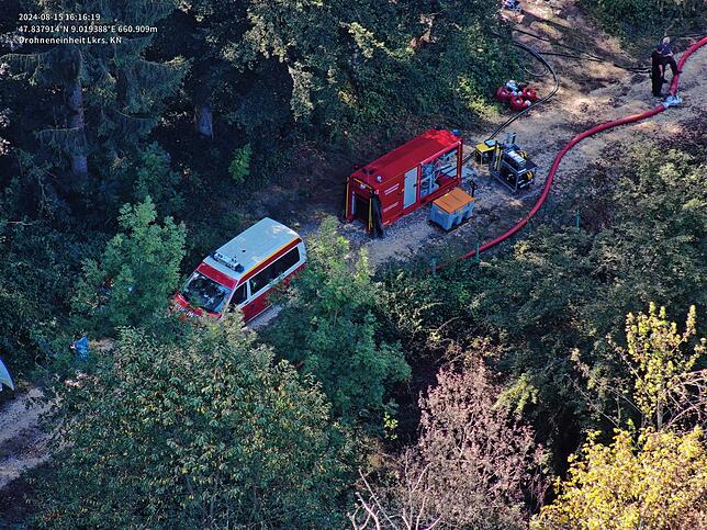 Bild 7: Alarm an der A98 bei Stockach: Biber, Millionen Liter Wasser und Blackout-Gefahr