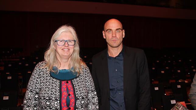 Susanne Gehrmann-Röhm und Marcus Welsch nach der Filmpremiere von "Der Chronist".