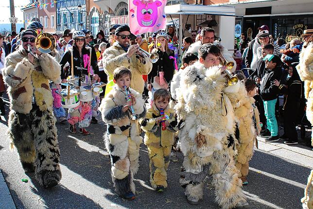 Bild 2: Kinderumzug und Setzen des Kindernarrenbaums in Stockach (Teil 2)