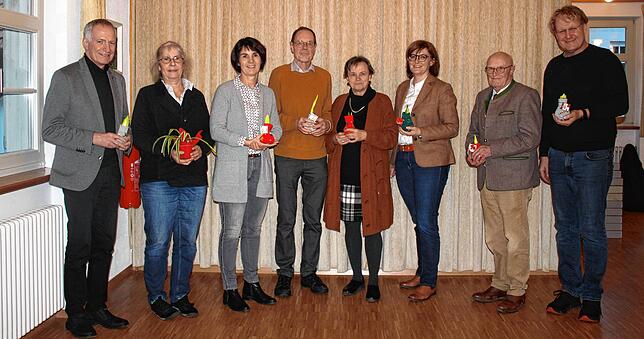 Pfarrer Nikolaus Böhler, Sabine Scherr, Carolin Ledergerber, Berthold Weber, Katharina Weber, Pamela Moser, Wilderich Graf von und zu ...