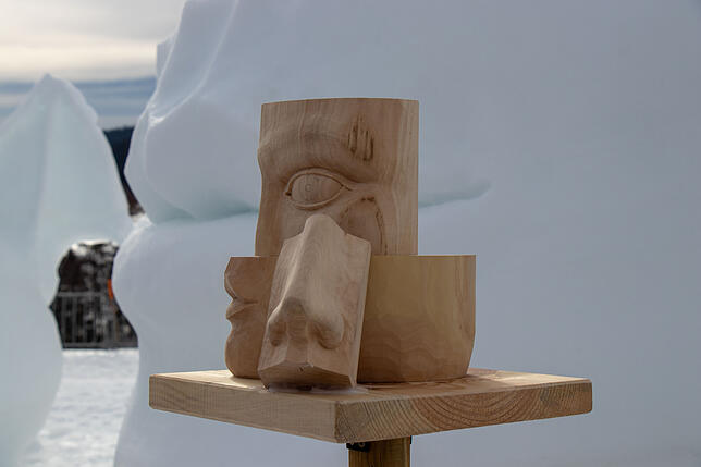 Bild 23: Eiskalte Kunst entsteht beim dritten Schneeskulpturenfestival in Bernau