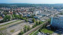 Im kommenden Jahr soll hier der Spatenstich erfolgen: Diese Archivaufnahme zeigt das Areal aus der Luft.