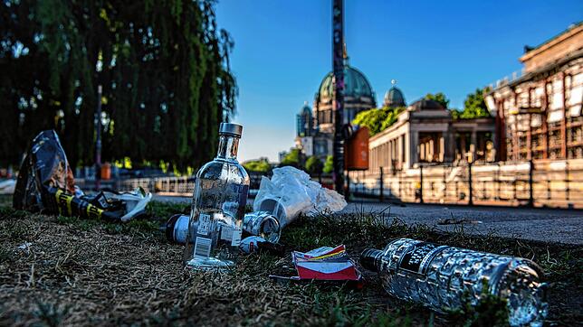 Grünanlage unweit des Berliner Doms: Das Müllproblem ist nur eines von vielen in der Bundeshauptstadt.