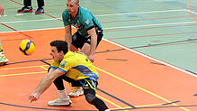 Der TSV Mimmenhausen (Joshua Rauber, vorn, und Libero Tim Frings) duellieren sich am Samstag mit Bühl und am Sonntag in Ludwigsburg mit ...