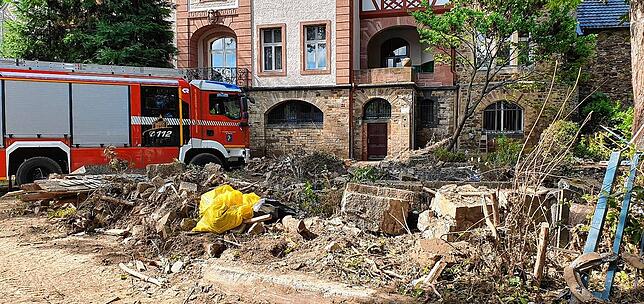 Die Feuerwehren des Landkreises Waldshut im Hochwasser-Einsatz in Ahrweiler.