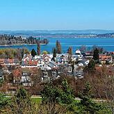 Egg ist einer von 15 Stadtteilen von Konstanz. Von hier hat man einen schönen Blick auf die Insel Mainau.