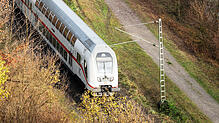Ein Gäubahn-Intercity vom Typ IC2 Twindexx des Hersteller Alstom. Sie verkehrten schon früher auf der Gäubahn, hier ein Bild aus dem ...