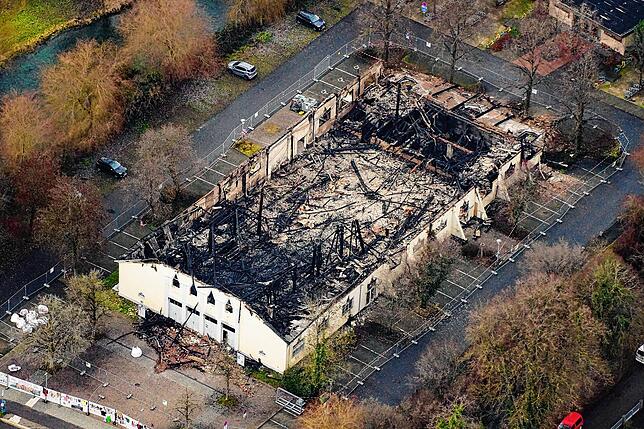 Von oben zeigt sich das Ausmaß der Zerstörung.