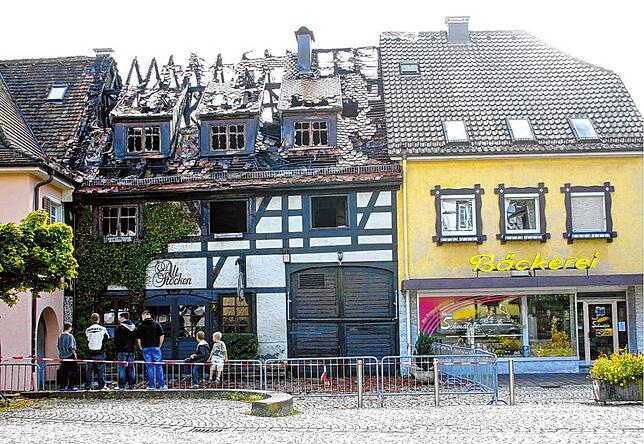 Das Alt Stocken nach dem Brand im Jahr 2010.