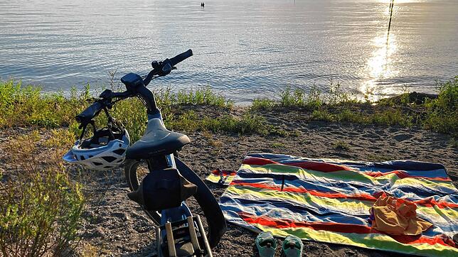 Zur Arbeit, in die Schule oder an den See: Beim Stadtradeln zählte jede Strecke. Dieses Pedelec hatte am Ende der Aktion 348,6 Kilometer ...