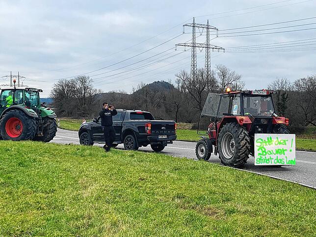 Bild 29: Protest der Landwirte &ndash; Bilder der Sternfahrt nach Horheim am Montag