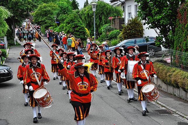 Bild 33: Der Pfingstmusikfest Jubiläumszug zum 100 Jährigen Bestehen in Leimbach – die schönsten Bilder