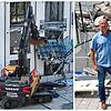 Der Rechtsanwalt Ingo Fangerow kurz nach der Baggerattacke im Juli 2021 vor seinem zerstörten Eigentum. Sein Auftragnehmer für den ...