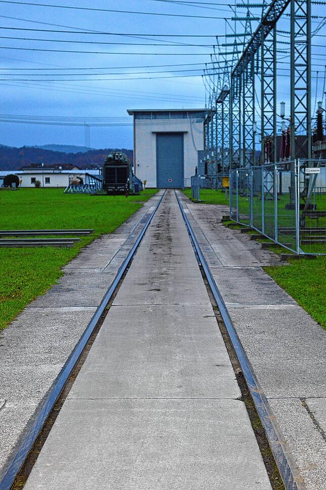 Transportweg für Trafos.