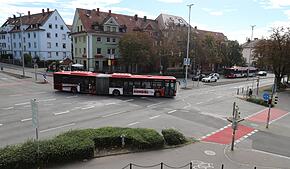 (Archivbild von September 2023) Am Zähringerplatz in Konstanz-Petershausen läuft am Dienstagmittag, 10. Juni, ein Einsatz von ...