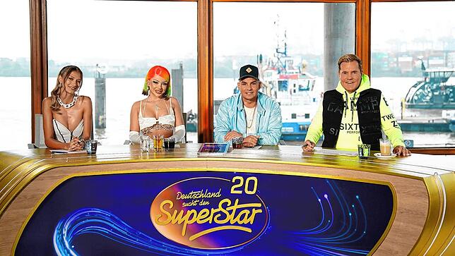 Die Jury von Deutschland sucht den Superstar (von links): Leony, Katja Krasavice, Pietro Lombardi und Dieter Bohlen.