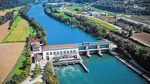 Das Rheinkraftwerk Reckingen ging 1941 in Betrieb. Vier Jahre später wäre es beinahe in die Luft geflogen.