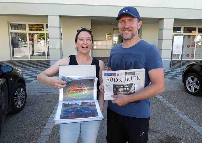 Blumberg wird schon vor dem Street-Art-Festival am Wochenende zum Künstlertreff. Daniela Joos-Herberger besucht Nikolaj Arndt, der auf ...