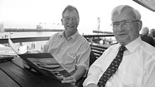 Wolfgang von Zeppelin (rechts) und Heiner Kielkopf waren die führenden Köpfe des Projekts Zeppelin Europe Tours.