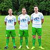 Der eigene Nachwuchs verstärkt den Donaueschinger Kader (von links): Nasser Alassani (Trainer), Luca Giammarino (DJK III), Martin ...