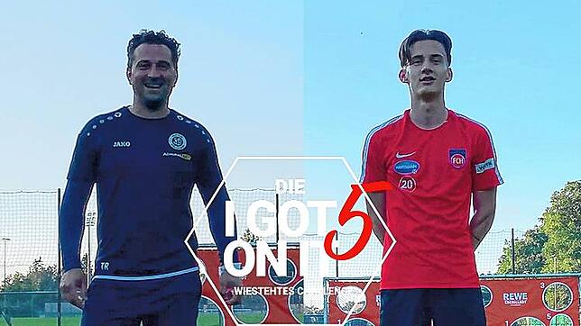 Adnan Sijaric (links), Trainer des SC Pfullendorf, und sein Sohn Omar Sijaric, Spieler des Drittligisten Türkgücü München.