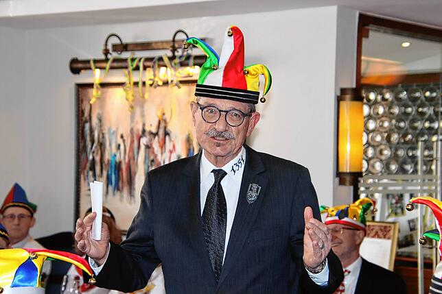 Siegfried Endres begeistert mit einem launigen Beitrag. Es ist für ihn die letzte Fasnachtssaison im Vollhäs des Narrengerichts.